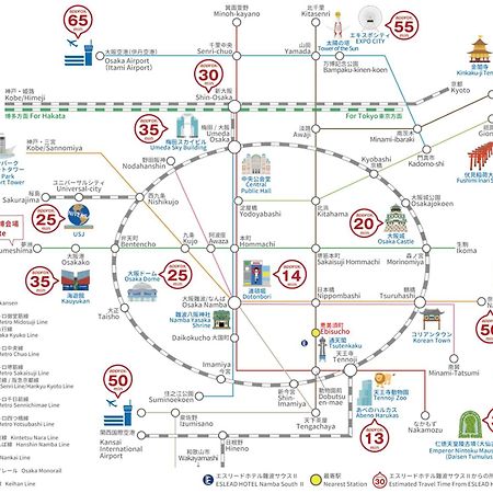 Eslead Hotel Namba South Ⅱ โอซาก้า ภายนอก รูปภาพ